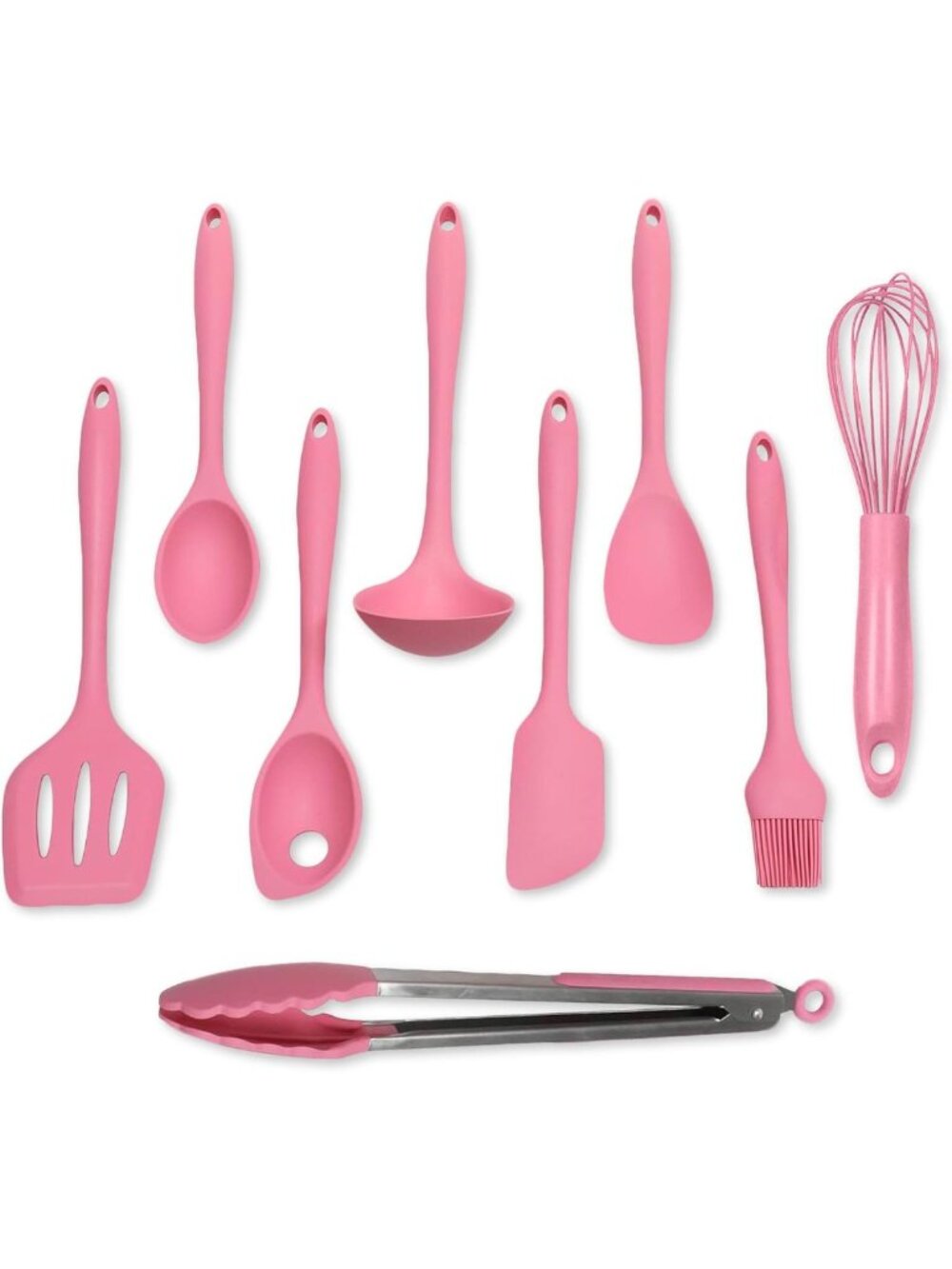 Premium Silicone Kitchen Utensils Set, Non-Scratch, Heat Resistant 450°F